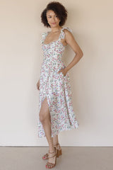 Wedelia Floral Bustier Midi Dress