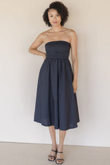 Kate Fit And Flare Back Tie Midi Dress
