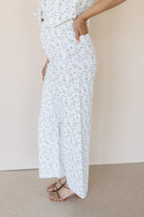 Lila Wide Leg Floral Pant
