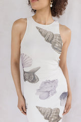 Salt & Serenity High Neck Maxi Dress