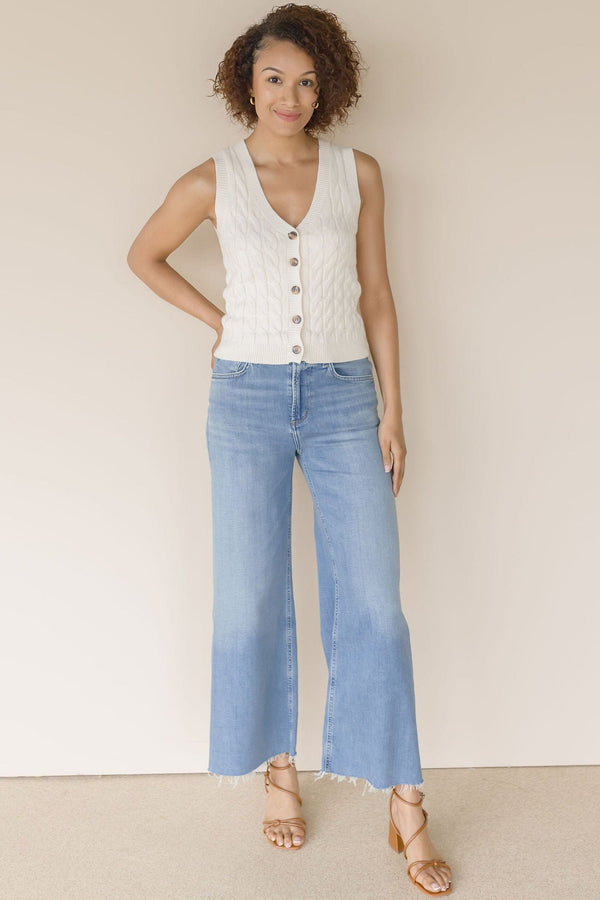 Lyra Wide Leg Crop Jean