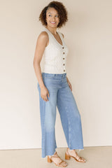 Lyra Wide Leg Crop Jean