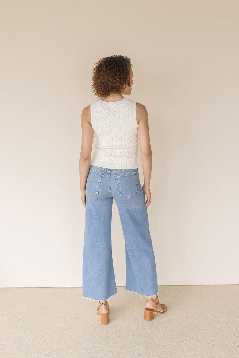 Lyra Wide Leg Crop Jean
