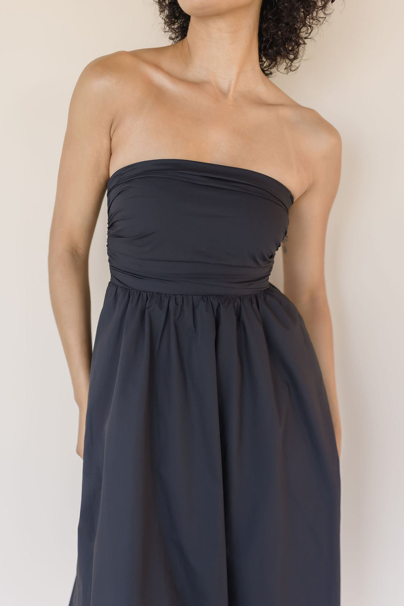 Kate Fit And Flare Back Tie Midi Dress