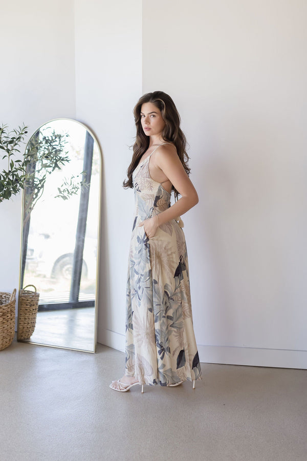 Elianna Open Back Maxi Dress