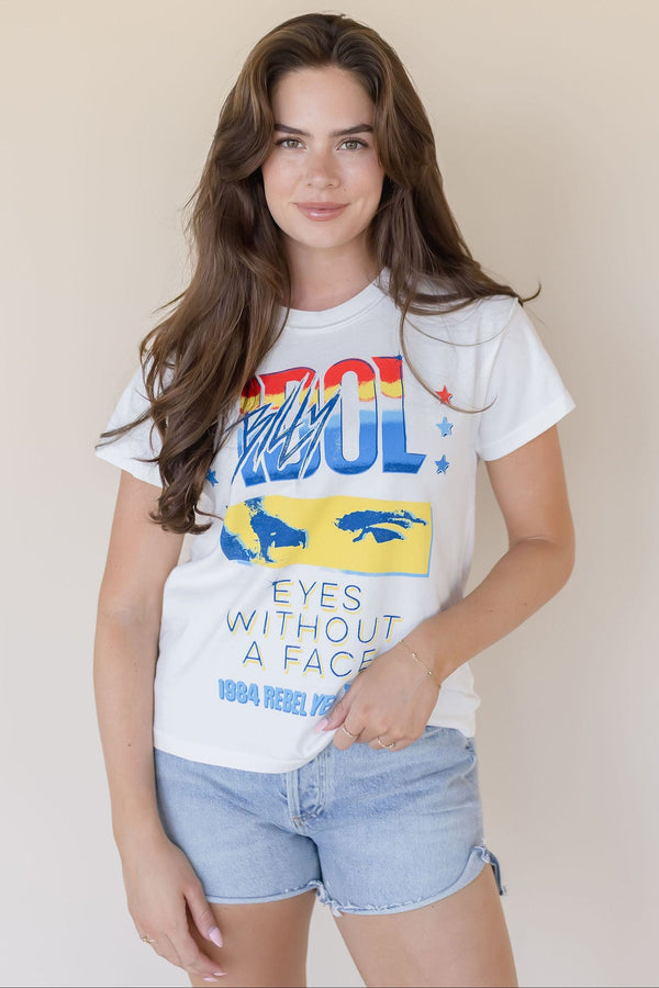 Billy Idol Eyes Without A Face Reverse GF Tee