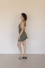 Thalia Open Back Halter Mini Dress