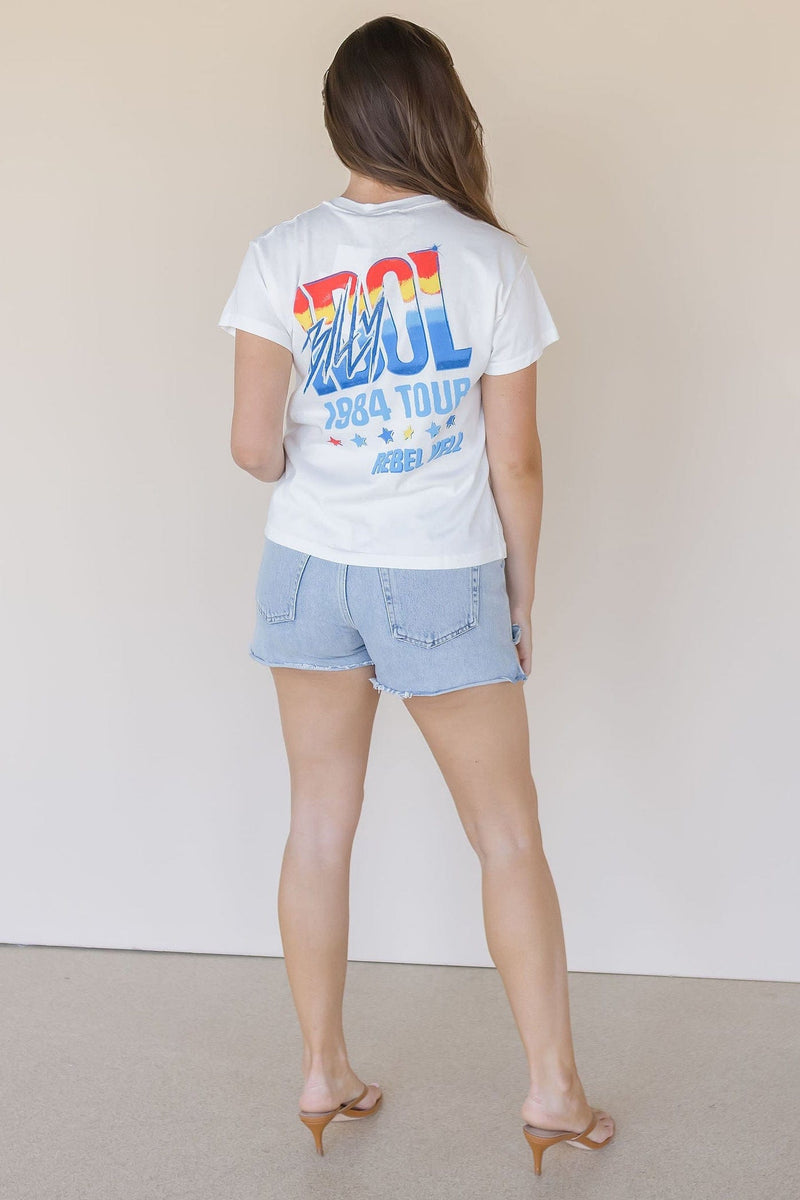 Billy Idol Eyes Without A Face Reverse GF Tee