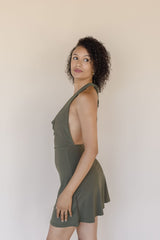 Thalia Open Back Halter Mini Dress
