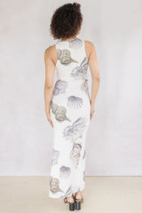 Salt & Serenity High Neck Maxi Dress