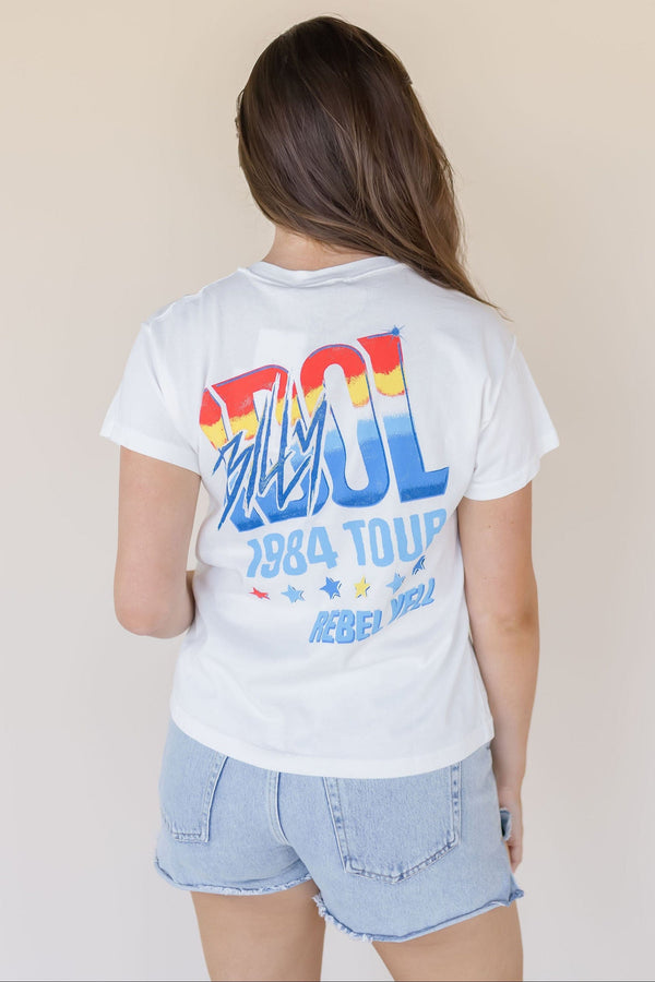 Billy Idol Eyes Without A Face Reverse GF Tee