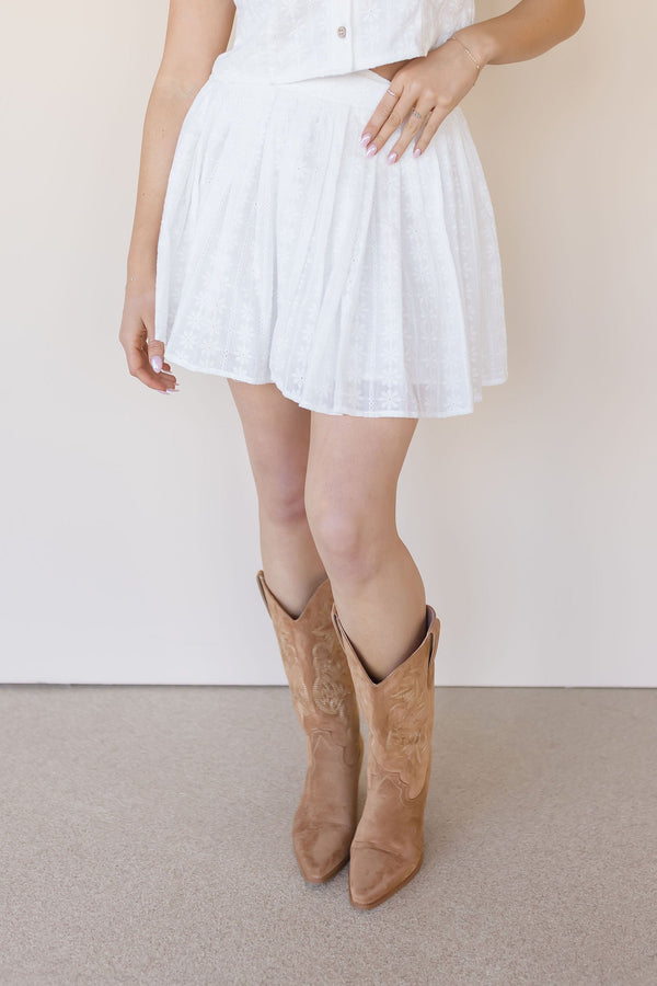 Liesl Eyelet Lace Skirt