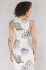 Salt & Serenity High Neck Maxi Dress