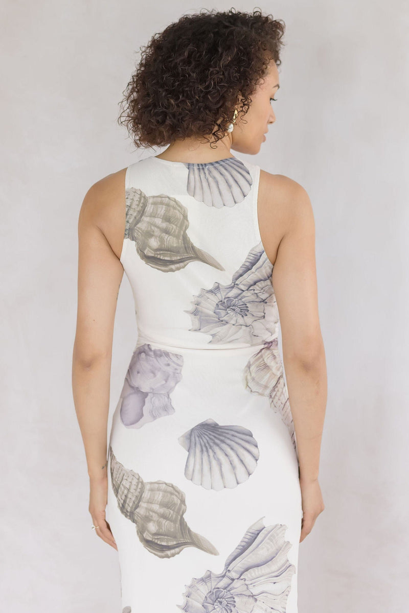 Salt & Serenity High Neck Maxi Dress
