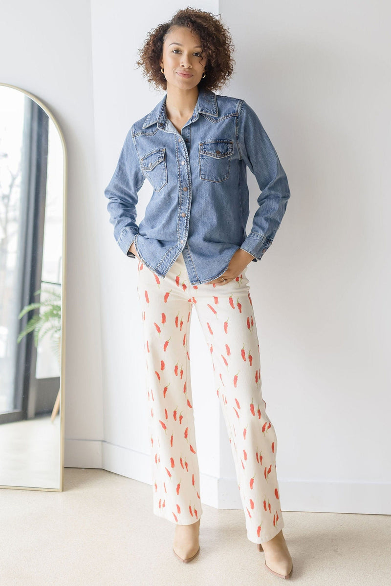 Darsha Denim Button Shirt