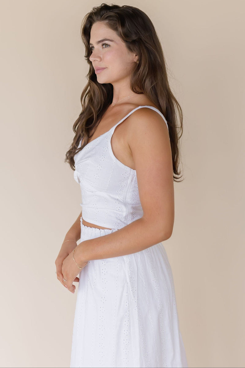 Veronica Eyelet Tank