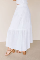 Madrid Eyelet Midi Skirt
