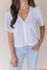 Jessa Eyelet Top