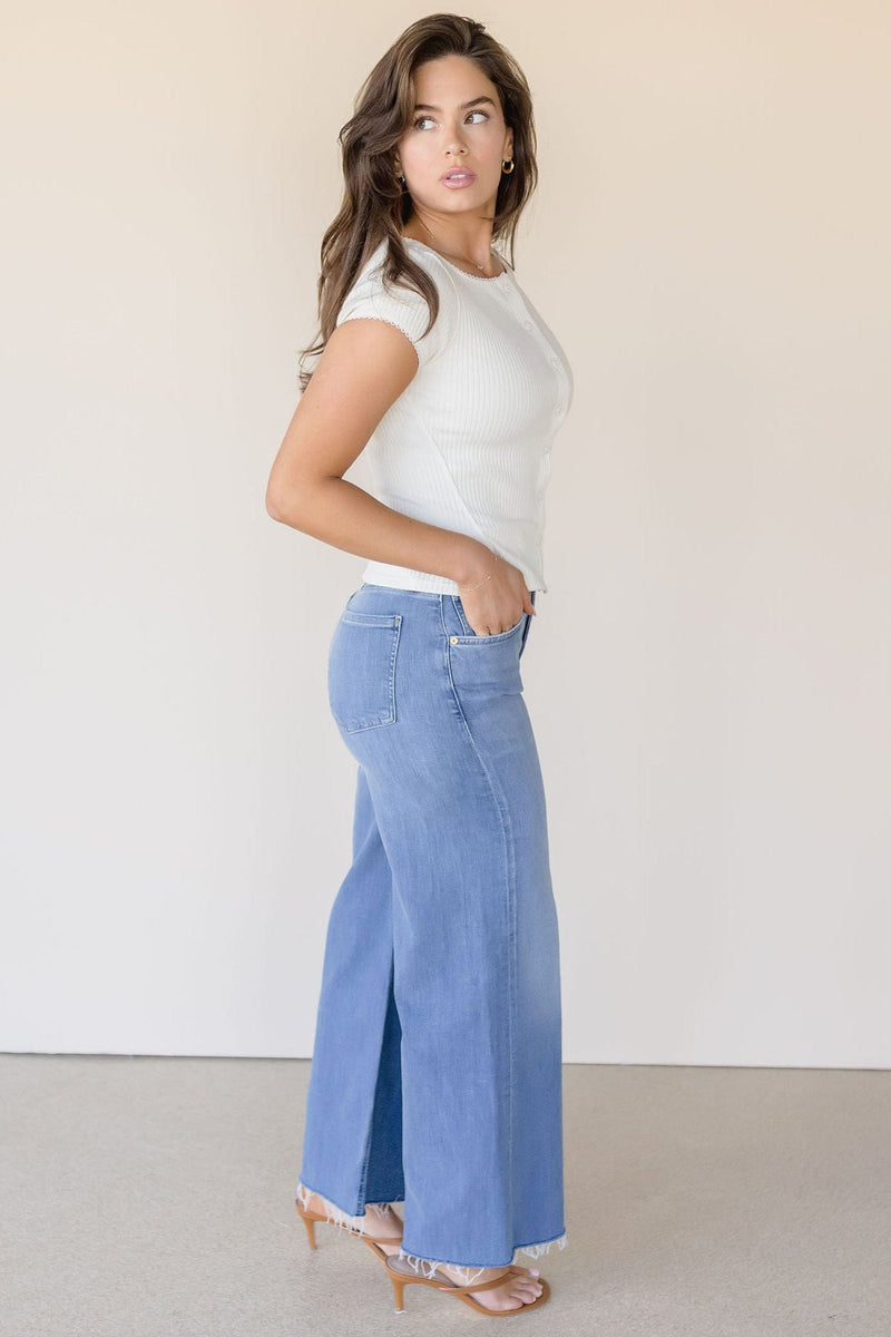 Lyra Wide Leg Crop Jean