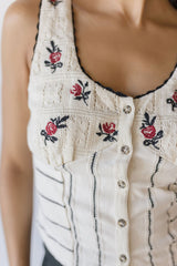 Rose Bud Knit Top