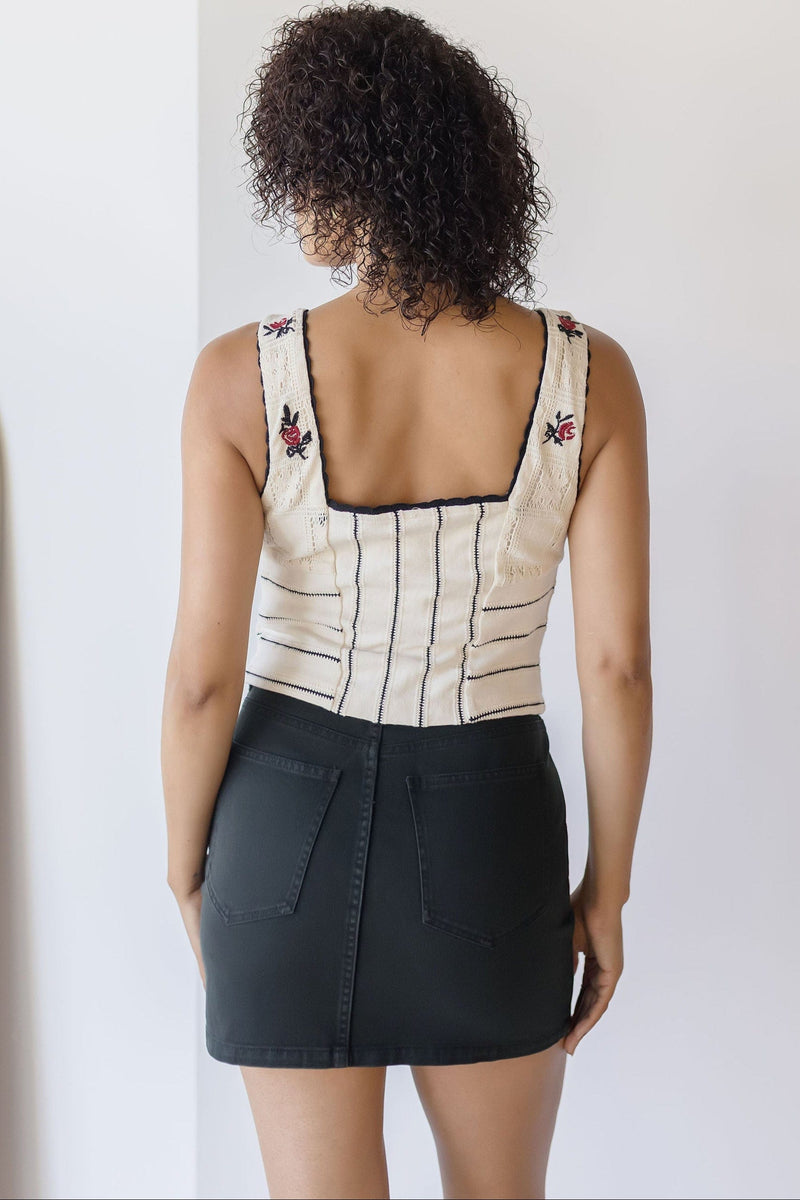 Rose Bud Knit Top
