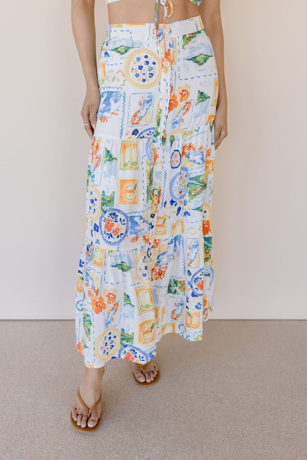Amalfi Kiss Maxi Skirt