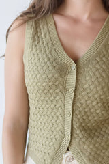 Sage & Stone Button Sweater Vest