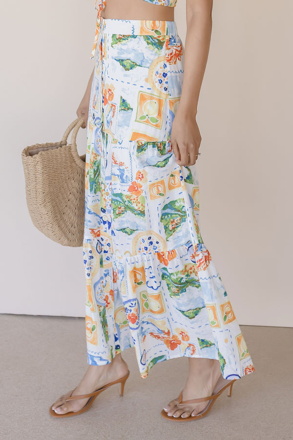 Amalfi Kiss Maxi Skirt
