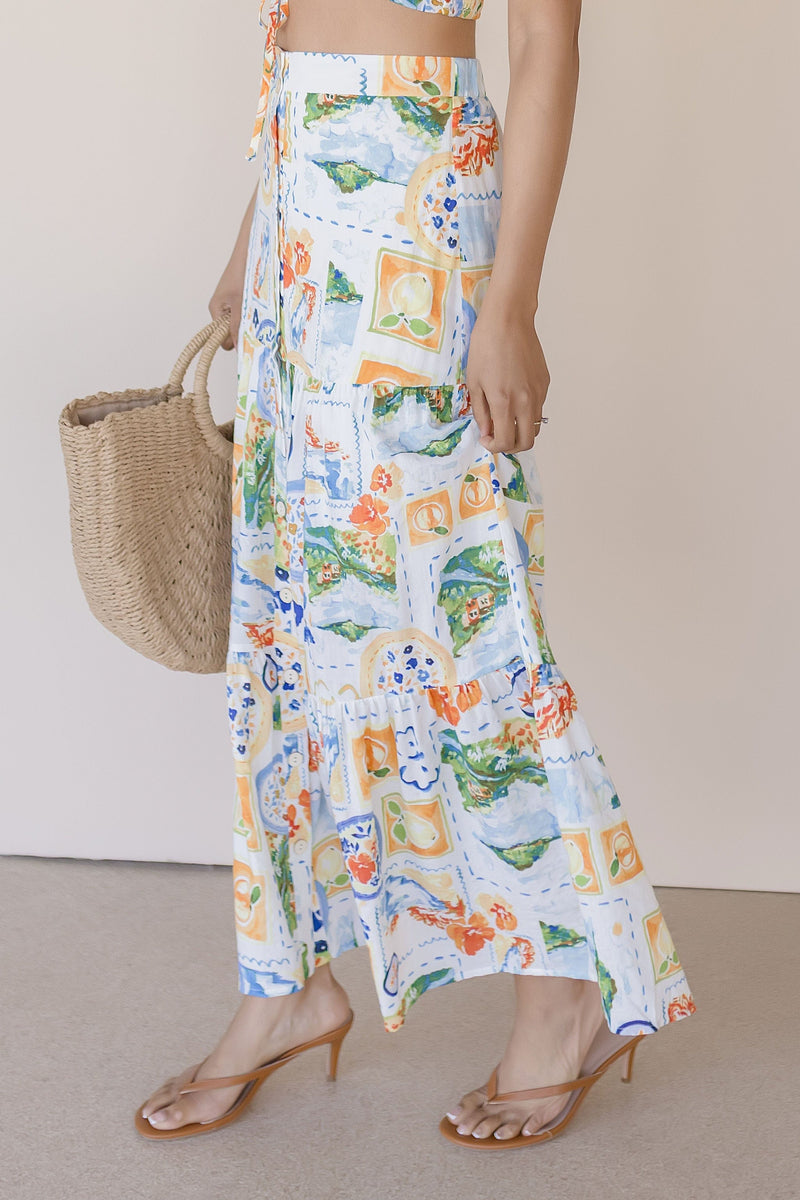 Amalfi Kiss Maxi Skirt