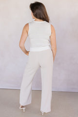Hastings Striped Button Vest