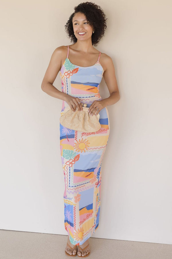 Palm Beach Please Mesh Maxi Dress