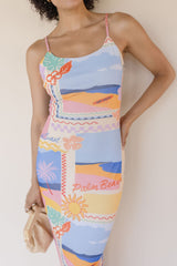 Palm Beach Please Mesh Maxi Dress