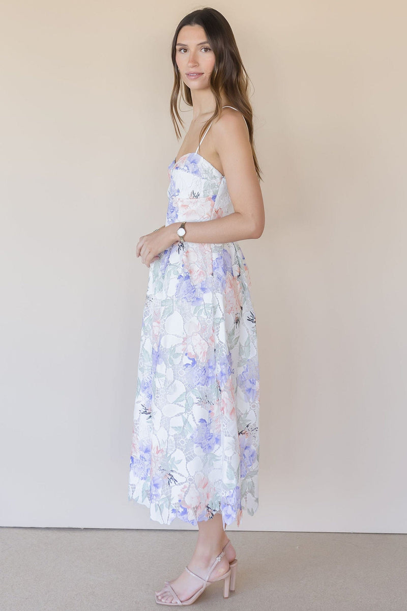 Edda Lace Midi Dress