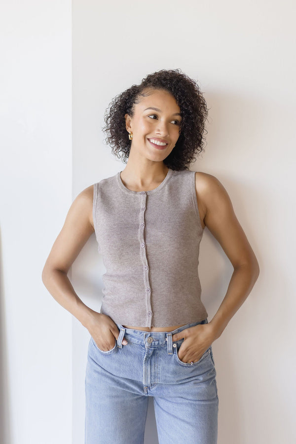The Classic Button Front Vest