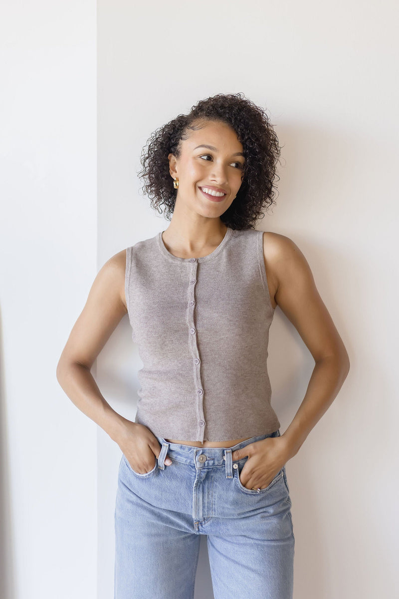 The Classic Button Front Vest
