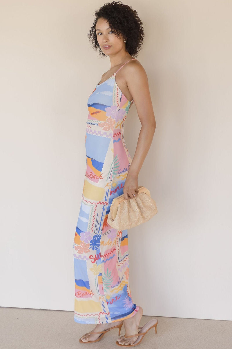 Palm Beach Please Mesh Maxi Dress