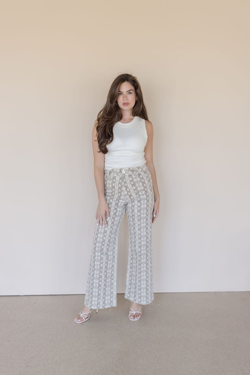 Sylvie Snake Print Pant