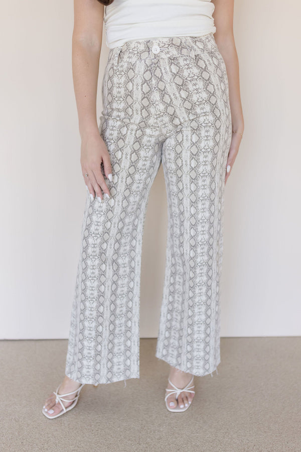 Sylvie Snake Print Pant