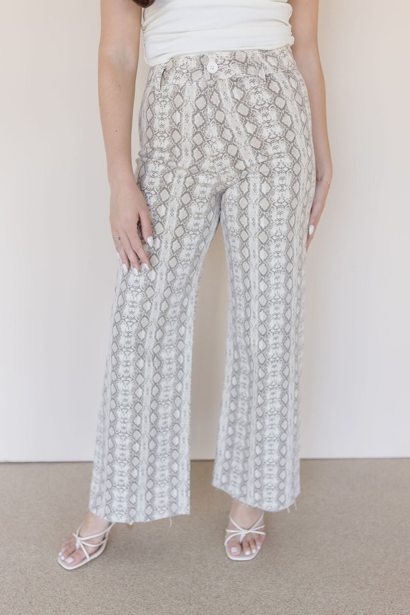 Sylvie Snake Print Pant