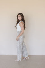 Sylvie Snake Print Pant