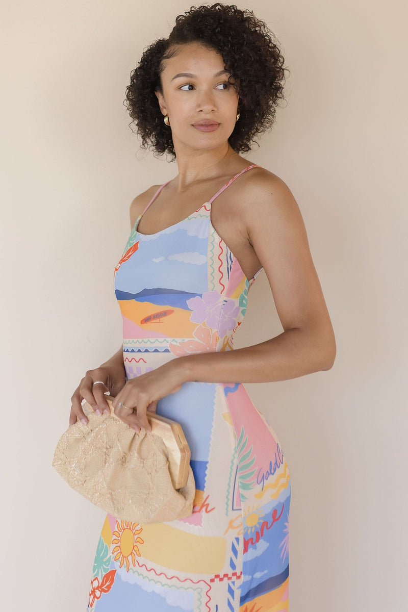 Palm Beach Please Mesh Maxi Dress