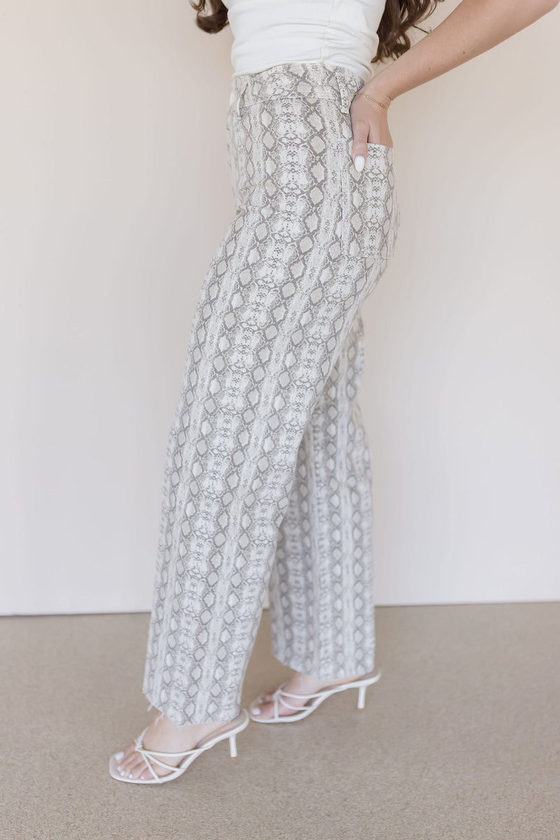 Sylvie Snake Print Pant
