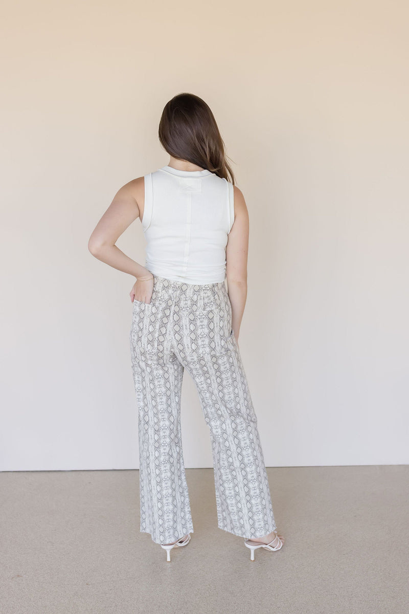 Sylvie Snake Print Pant