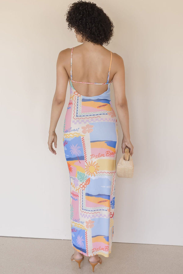 Palm Beach Please Mesh Maxi Dress