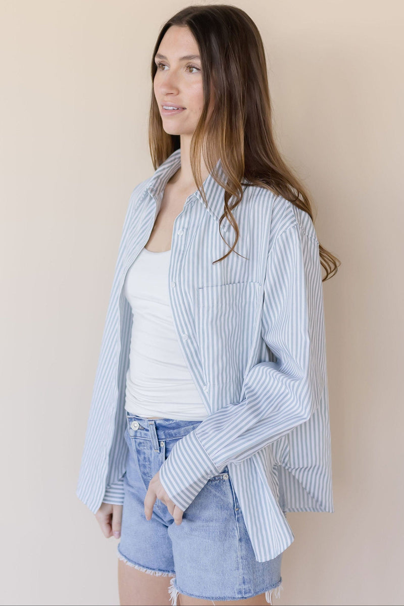 Isra Striped Button Up Shirt
