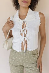 Esther Knit Tie Front Vest
