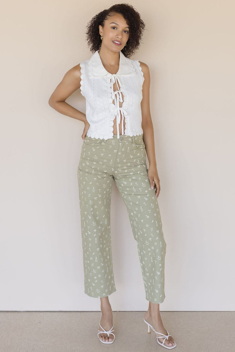 Esther Knit Tie Front Vest