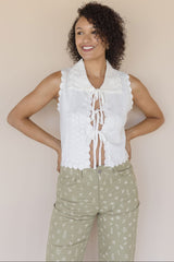 Esther Knit Tie Front Vest
