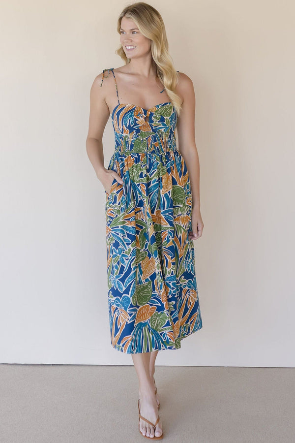 Tropical Muse Midi Dress