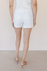 Madison Pleated Linen Short